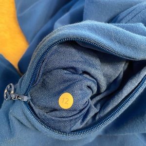 Lululemon blue yoga jacket size 12